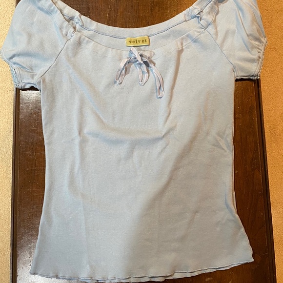 Velvet Tops - Velvet Cap Sleeve Tee